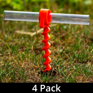 Andes Heavy Duty Ground Anchor Camping Threaded Tent & Gazebo Pegs (pack of 4)