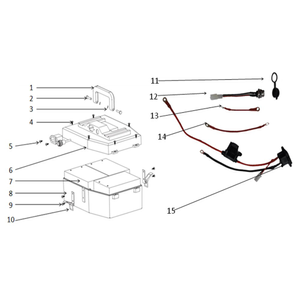 FunBikes X-Max Roughrider 1500w Electric Quad Bike Fuse Holder & Supply Wiring
