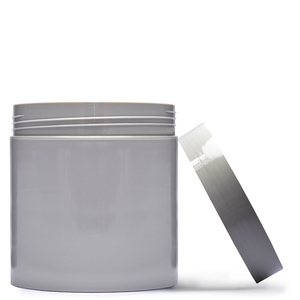 500ml 'Edge' Grey Cosmetic Jar With Lid