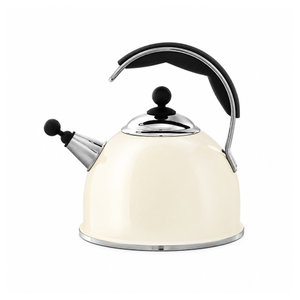 AGA Stainless Steel Whistling Kettle Cream