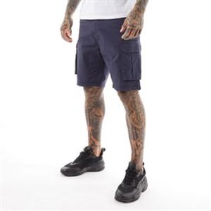 Brave Soul Mens Riverwood Cargo Shorts Blue
