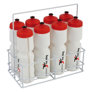 Precision 8 Water Bottles and Carrier - White