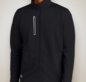 OGIO Endurance Fulcrum Full Zip Jacket - Embroidered - Blacktop