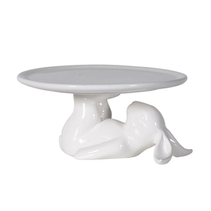 White Rabbit Cupcake Plate