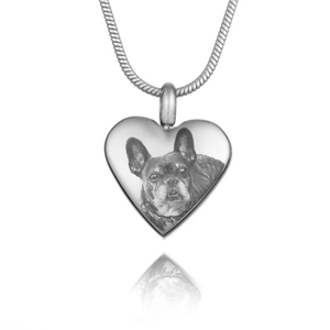 Silver Urn Photo Necklace