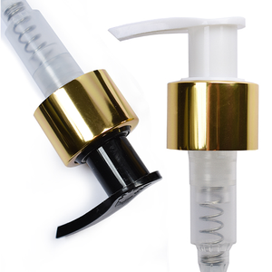 24mm Gold Lotion Pumps - Gold &amp; Black