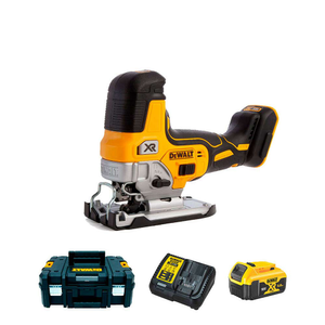 DeWalt DCS335P1 Cordless 18V XR Brushless Grip Jigsaw With 5Ah Battery, Charger And Case