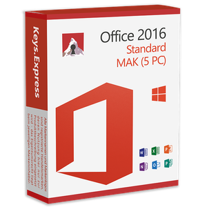 Microsoft Office 2016 Standard Key (5 PC)
