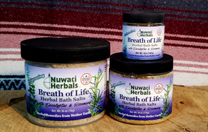 Breath of Life Herbal Bath Salts - 2) One 18oz Bottle