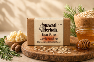 Bear Face Soap – Gentle Exfoliating Facial Bar (4 oz)