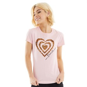 Bench Womens Wildheart T-Shirt Lotus Pink