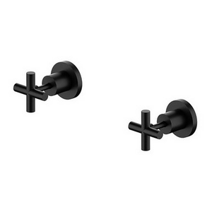 x Plus Wall Taps (Top Assembly) Matte Black (Pair) [195206]