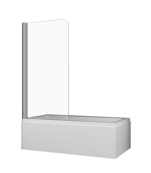 Cascade Pivot Panel Bath Shower Screen Chrome [122330]