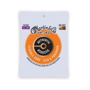 Martin MA130FX Flexible Core Silk and Phosphor Custom-Gauge Acoustic Strings (11-47)