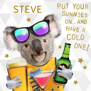 Moonpig Put Your Sunnies On... And Have A Cold One Koala Card