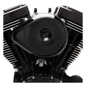 S&S Stealth Teardrop Air Cleaner Kit in Black For 2018-2024 Softail, 2017-2025 Touring & Trike M8 (Gen 1) Models (170-0525B)