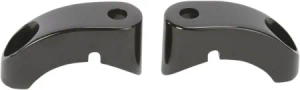 Arlen Ness Turn Signal Mounts 39mm in Black Finish For 1987-1994 FXR, 1991-2005 Dyna, 1987-2020 XL With 39mm Tubes Models (12-738)