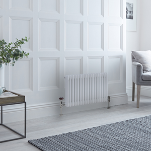 Milano Windsor - Horizontal Traditional Column Radiator - 3 Column - 500mm x 785mm - White