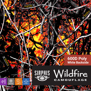 600D Poly - Moon Shine Camo® Wildfire® - 57/58"