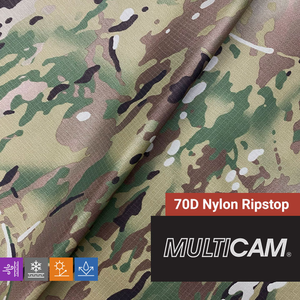 70D Nylon Ripstop - PU Coating and DWR - MultiCam® - 59/60"