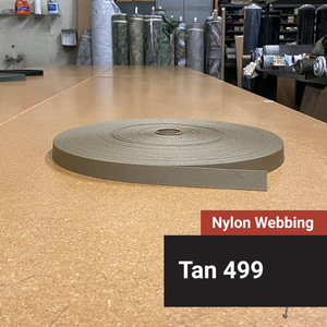 Nylon Webbing - Tan 499 - 15ft - 1"