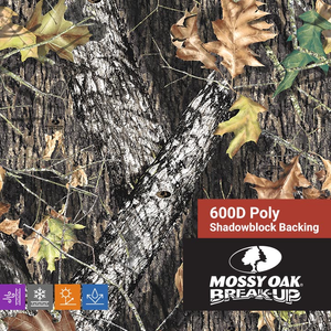 600D Poly | Shadowblock Backing- Mossy Oak Break-Up - 57/58"