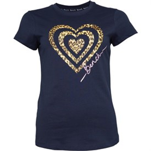 Bench Womens Wildheart T-Shirt Navy
