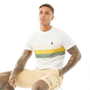 LUKE 1977 Mens Nashville T-Shirt White/Yellow/Myrtle