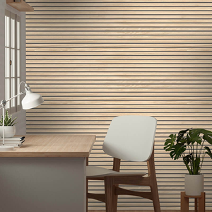 Belgravia Decor Panacea Wood Panel Light Oak Wallpaper - 1158