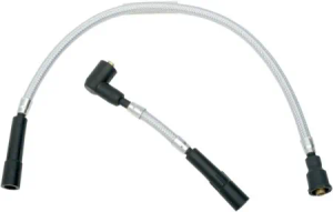 Magnum Braided Spark Plug Wires In Sterling Chromite II For 2007-2022 XL Motorcycles (2104-0131)