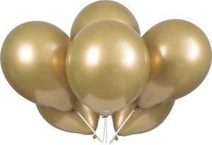 Gold Platinum Balloons (6 Pack)