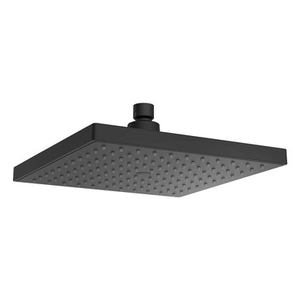 Edge II Shower Rose Square 220mm Black 3Star [167765]