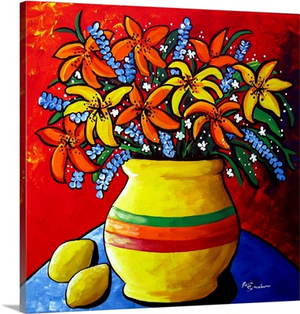Colorful Lilies and Lemons