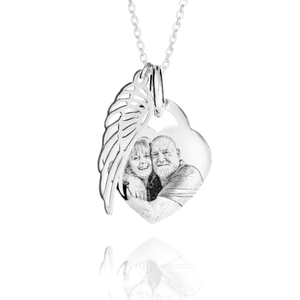 Angel Wing Photo Necklace