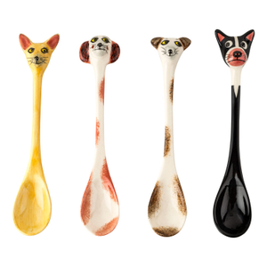Ceramic Dog Spoons