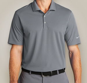 Nike Dri-FIT Micro Pique Performance Polo 2.0 - Embroidered - Cool Grey