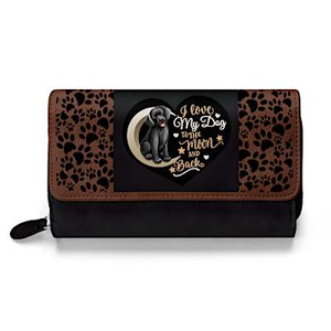 I Love My Black Lab To The Moon And Back Wallet