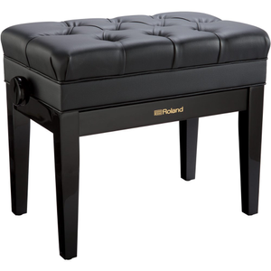Roland RPB500 Piano Bench w/ Cushioned Seat & Storage Compartment (Polished Ebony)