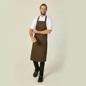Cocoa Brown Stud Halter Apron