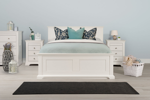 Chilgrove Bright White Ottoman Storage Bed Frame - 4ft6 Double