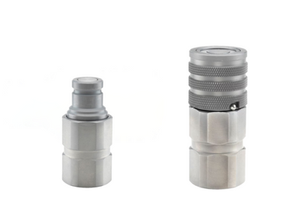 Parker 1/2" Female NPSF Flush Face Non-Spill Quick Coupler & Male Nipple FEM Series