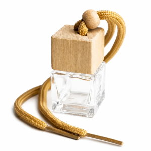 Clear Hanging Car Diffuser with Wooden Lid - Bag of 10