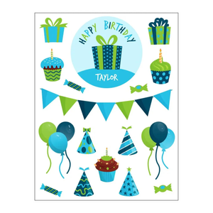 Gift Box Birthday Stickers