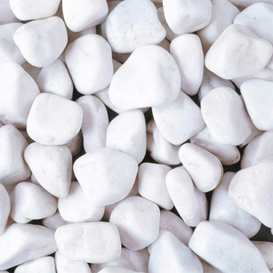 Platinum Snow White Pebbles 20 - 40mm 25kg