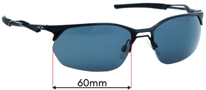 Sunglass Fix Replacement Lenses for Oakley Wire Tap 2.0 OO4145 - 60mm Wide