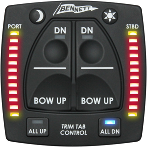 Hydraulic Integrated Trim Tab Control with LED Indicator - All-In-One