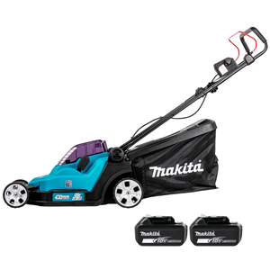 Makita DLM432 18V / 36V LXT 430mm Lawn Mower with 2 x 5.0Ah Batteries