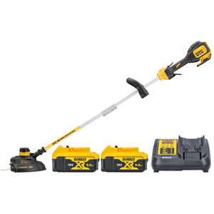 DeWalt DCM561PBS 18V XR Cordless Brushless String Trimmer With Split Shaft + 2 x 5.0Ah Batteries  & Charger