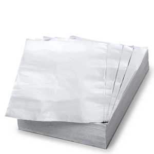 5" X 8" Pre-Cut Smooth Foil - 500 Ct. Light Silver
