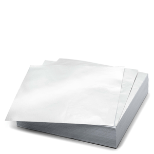 6" X 6" Pre-Cut Smooth Foil - 500 Ct. Light Silver